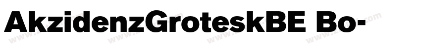 AkzidenzGroteskBE Bo字体转换